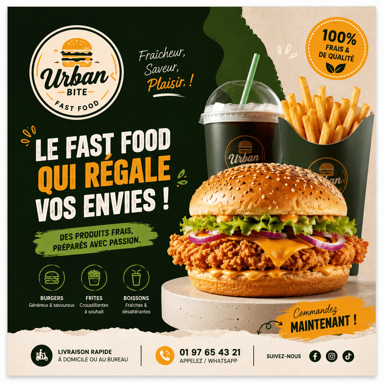 Graphic Design fast food design contrast digital web (2)