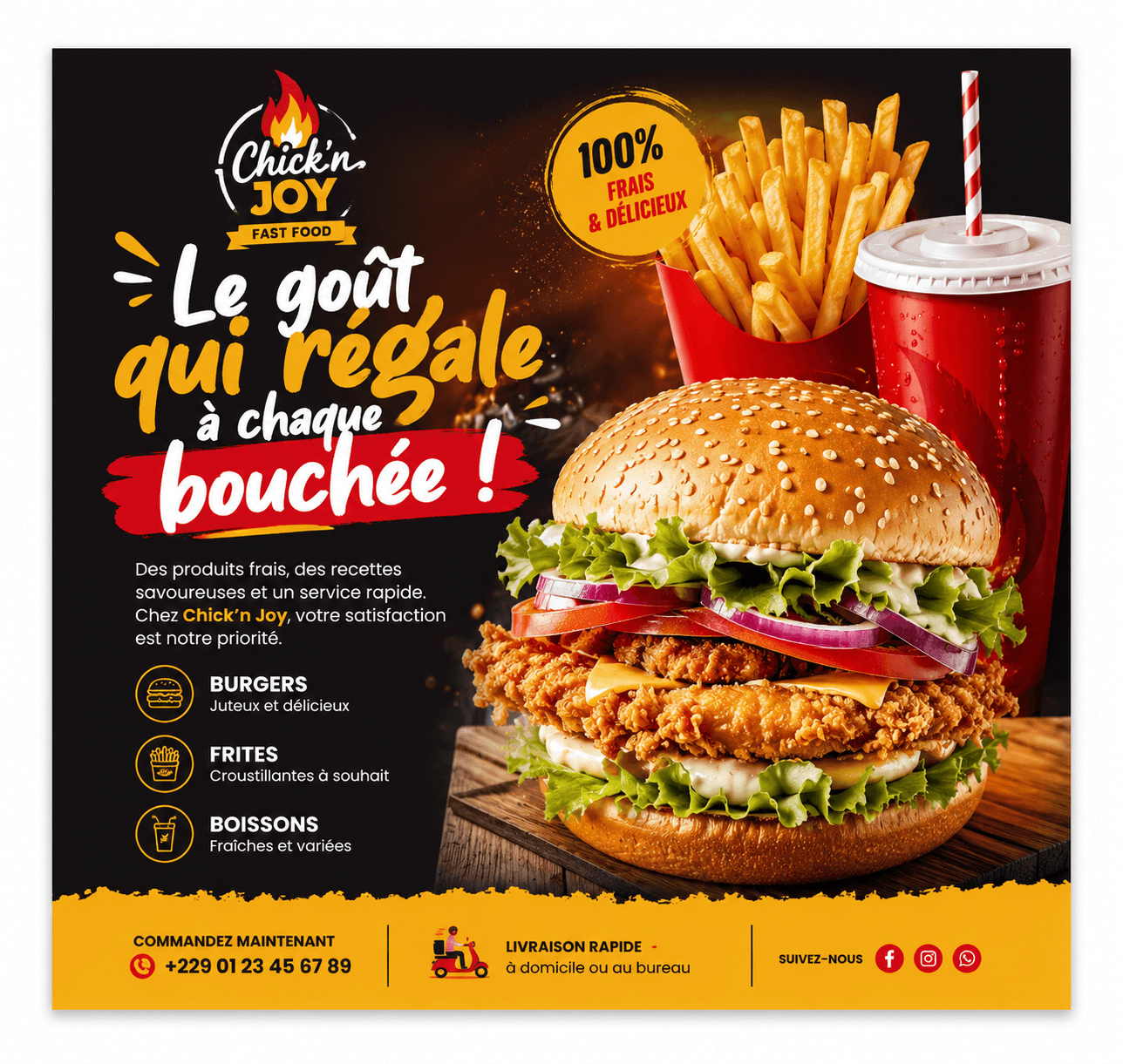 Graphic Design fast food design contrast digital web (4)